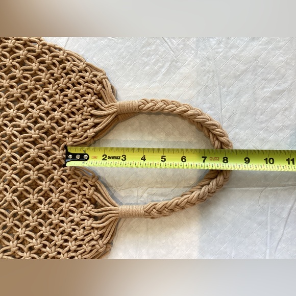 Rope Tote Bag Small Tan - Picture 8 of 10
